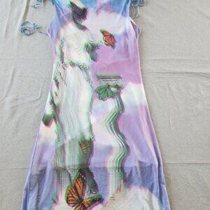 Doll's Kill y2k Glitch Art Dress